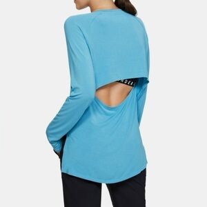 Under Armour Modal WHITE Long Sleeve Cut Out yoga First pic reference only Large